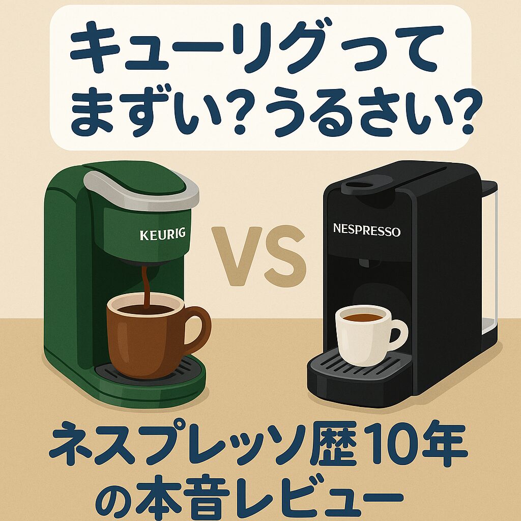 【疑問解消】キューリグってまずい？うるさい？実体験で本音レビュー